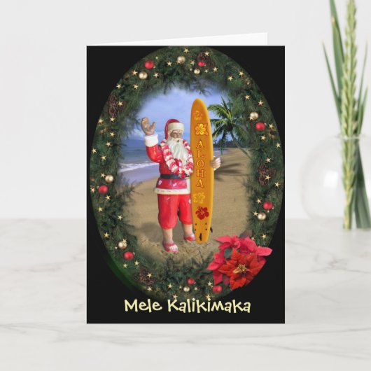 Mele Kalikimaka Feestdagen Kaart (Voorkant)