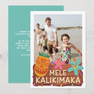 Mele Kalikimaka Foto Hawaiian Kerstmis Kaart