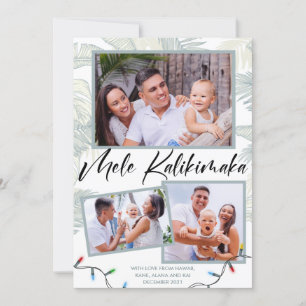 Mele Kalikimaka Fotocollage Kerstkaart