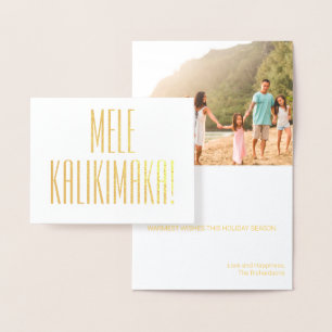 MELE KALIKIMAKA HAWAÏAN CHRISTMAS CARD FOLIE FOLIE KAARTEN