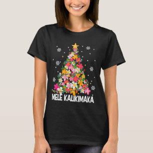 Mele Kalikimaka Hawaii Hawaiian Christmas Girl T-shirt