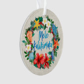 Mele Kalikimaka Hawaiian Beach Christmas Wreath (devant)