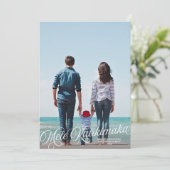 Mele Kalikimaka Hawaiian Carte photo de vacances (Debout devant)