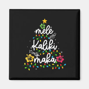Mele Kalikimaka Hawaiian Christmas Hawaii Tropical Magneet