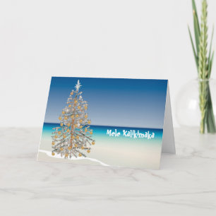 Mele Kalikimaka Hawaiian Christmas Wenskaart Feestdagen Kaart