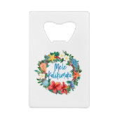 Mele Kalikimaka Hawaiian Christmas Wreath (Dos)