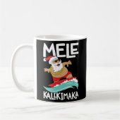 Mele Kalikimaka Hawaiian Hawaii Surfen Santa Koffiemok (Links)