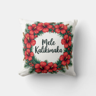 Mele Kalikimaka Hawaiian Holiday Art Kussen
