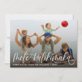 Mele Kalikimaka Hawaiian Kerstmis Feestdagenkaart (Voorkant)