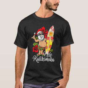 Mele Kalikimaka Hawaiian Kerstmis Hawaii Surfing T-shirt