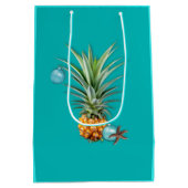 Mele Kalikimaka Hawaiian Kerstmis Medium Cadeauzakje (Achterkant)