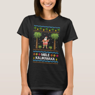 Mele Kalikimaka Hawaiian Kerstmis Ugly Costume Sa T-shirt