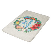 Mele Kalikimaka Hawaiian Kerstmis Wreath Badmat (Gekanteld)