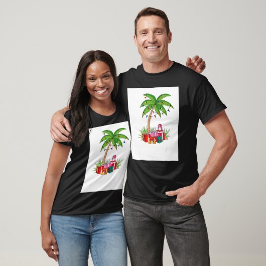 Mele Kalikimaka Hawaiian Kerstpalm Famil T-shirt (Unisex)