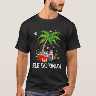 Mele Kalikimaka Hawaiian Kerstpalm Famil T-shirt