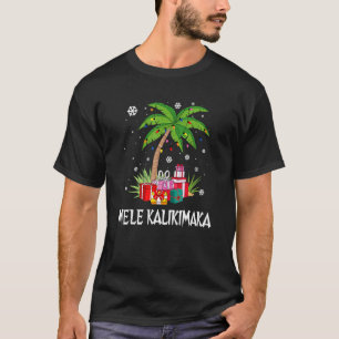 Mele Kalikimaka Hawaiian Kerstpalm Famil T-shirt