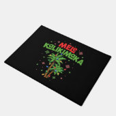 Mele Kalikimaka Hawaiian Kerstpalmboom Licht Deurmat (Schuin)
