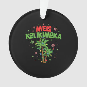 Mele Kalikimaka Hawaiian Kerstpalmboom Licht Ornament