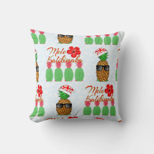 Mele Kalikimaka Hawaiian Pineapple Merry Kerstmis Kussen