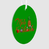 Mele Kalikimaka Hawaiian Pineapple Ornament (voorkant)