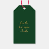 Mele Kalikimaka Hawaiian Santa Cadeaulabel (Achterkant)