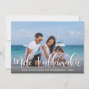 Mele Kalikimaka Hawaiian Vakantiefoto Feestdagenkaart