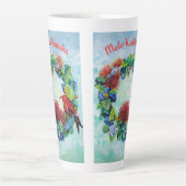 Mele Kalikimaka Hawaiian Wreath Latte Mug (Devant)