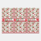 Mele Kalikimaka Hawaiian Wreath Wrapping Paper (Voorkant 3)
