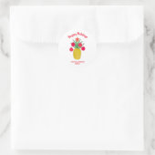 Mele Kalikimaka Holiday Pineapple Kerstmis Ronde Sticker (Tas)