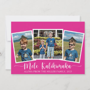 Mele Kalikimaka Joyeuse carte de Noël