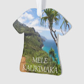Mele Kalikimaka Joyeux Noël Hawaii Keepsaké (devant)