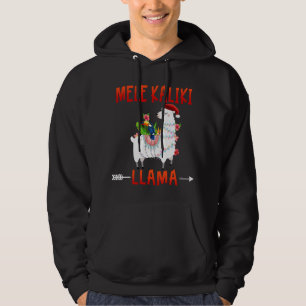Mele Kalikimaka Kaliki Llama in kerstverlichting H Hoodie