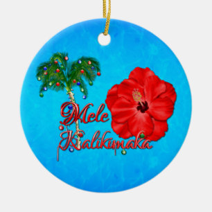 Mele Kalikimaka Keramisch Ornament