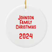 Mele Kalikimaka Keramisch Ornament (Achterkant)