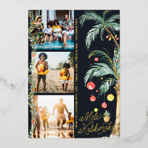 Mele Kalikimaka Kerst Foto Collage Kaart