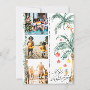 Mele Kalikimaka Kerst Foto Collage Kaart