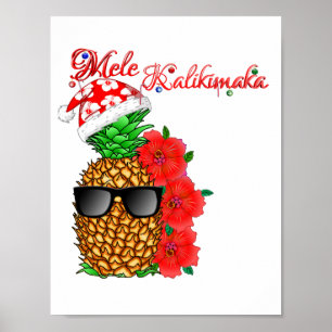 Mele Kalikimaka kerstananas Poster