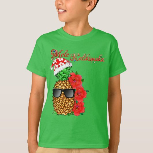 Mele Kalikimaka kerstananas T-shirt (Voorkant)