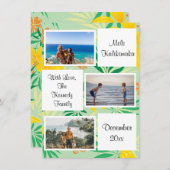 Mele Kalikimaka kerstfoto Kaart collage (Voorkant / Achterkant)