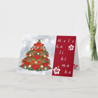 Mele Kalikimaka Kerstkaart Kaart