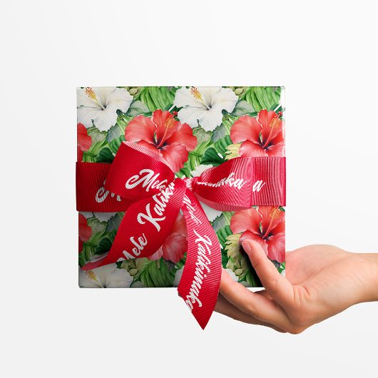 Mele Kalikimaka Kerstlint Grosgrain Lint