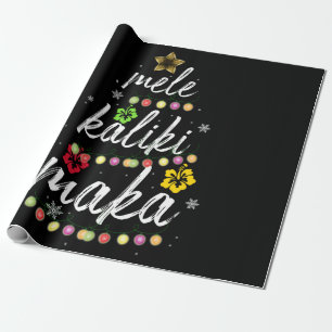 Mele kalikimaka Kerstmis Hawaiian Apparel Cadeaupapier