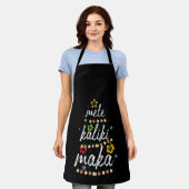 Mele kalikimaka Kerstmis Hawaiian Apparel Schort (Gedragen)