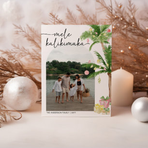 mele kalikimaka kerstvakantie fotokaart feestdagenkaart
