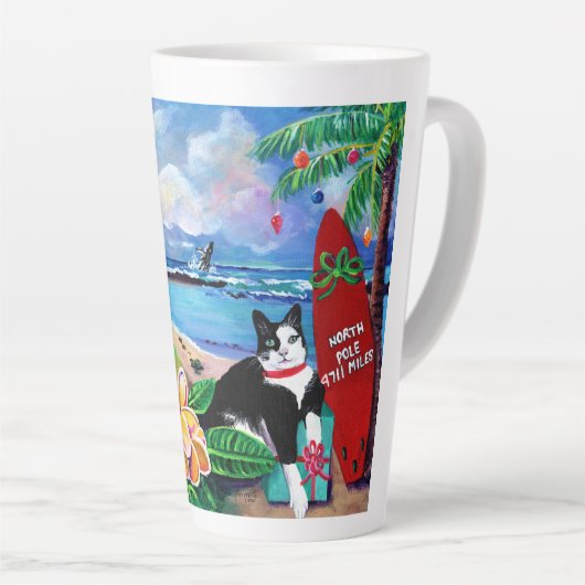 Mele Kalikimaka Kitty Latte Mug (Angle droit)