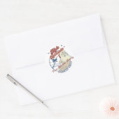 Mele Kalikimaka Merry Kerstmis Hawaiian Ronde Sticker (Envelop)