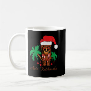 Mele Kalikimaka Merry Kerstmis Hawaiian Tiki Koffiemok