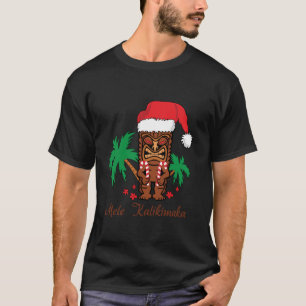 Mele Kalikimaka Merry Kerstmis Hawaiian Tiki T-shirt