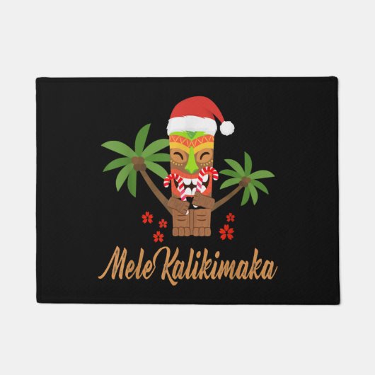 Mele Kalikimaka Merry Kerstmis Hawaiian Xmas Gift Deurmat (Voorkant)