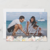 Mele Kalikimaka Modern Foto Hawaiian Feestdagenkaart (Voorkant)